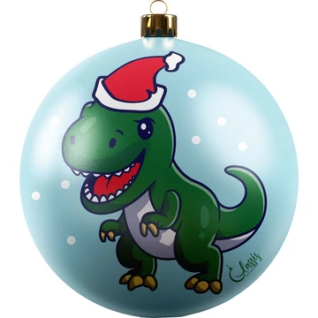 Merry Rexmas T-rex Christmas ornament G22-33