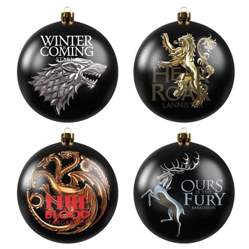 Game of Thrones Christmas ornament set (4 pcs) 6 cm G22-GOT4-1-6